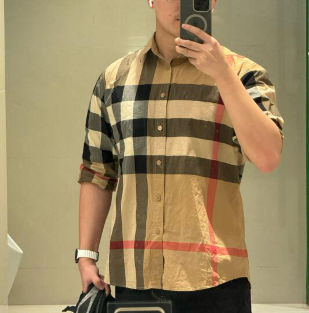 Navy Checker shirt
