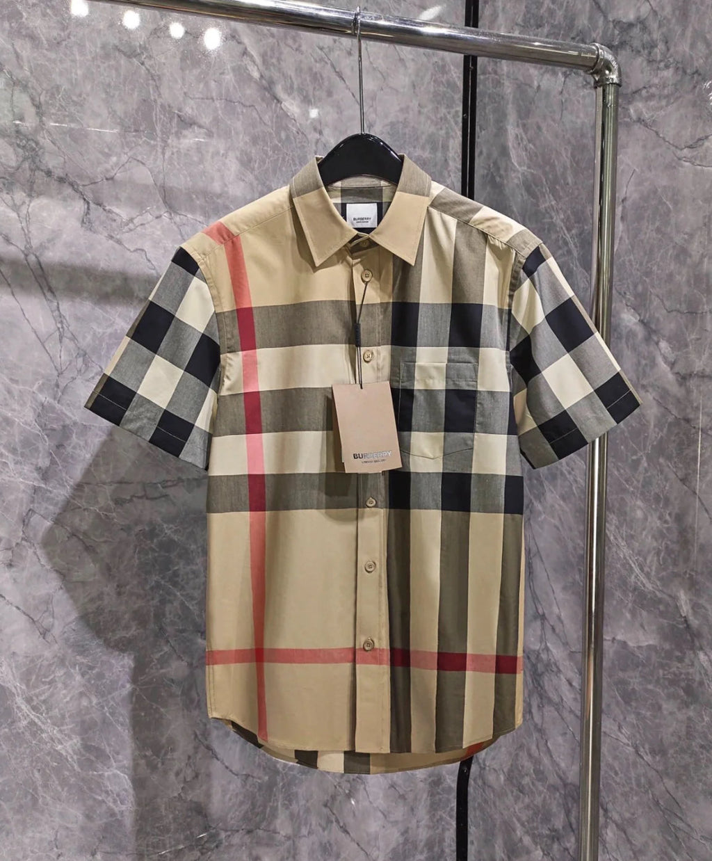 Navy Checker shirt