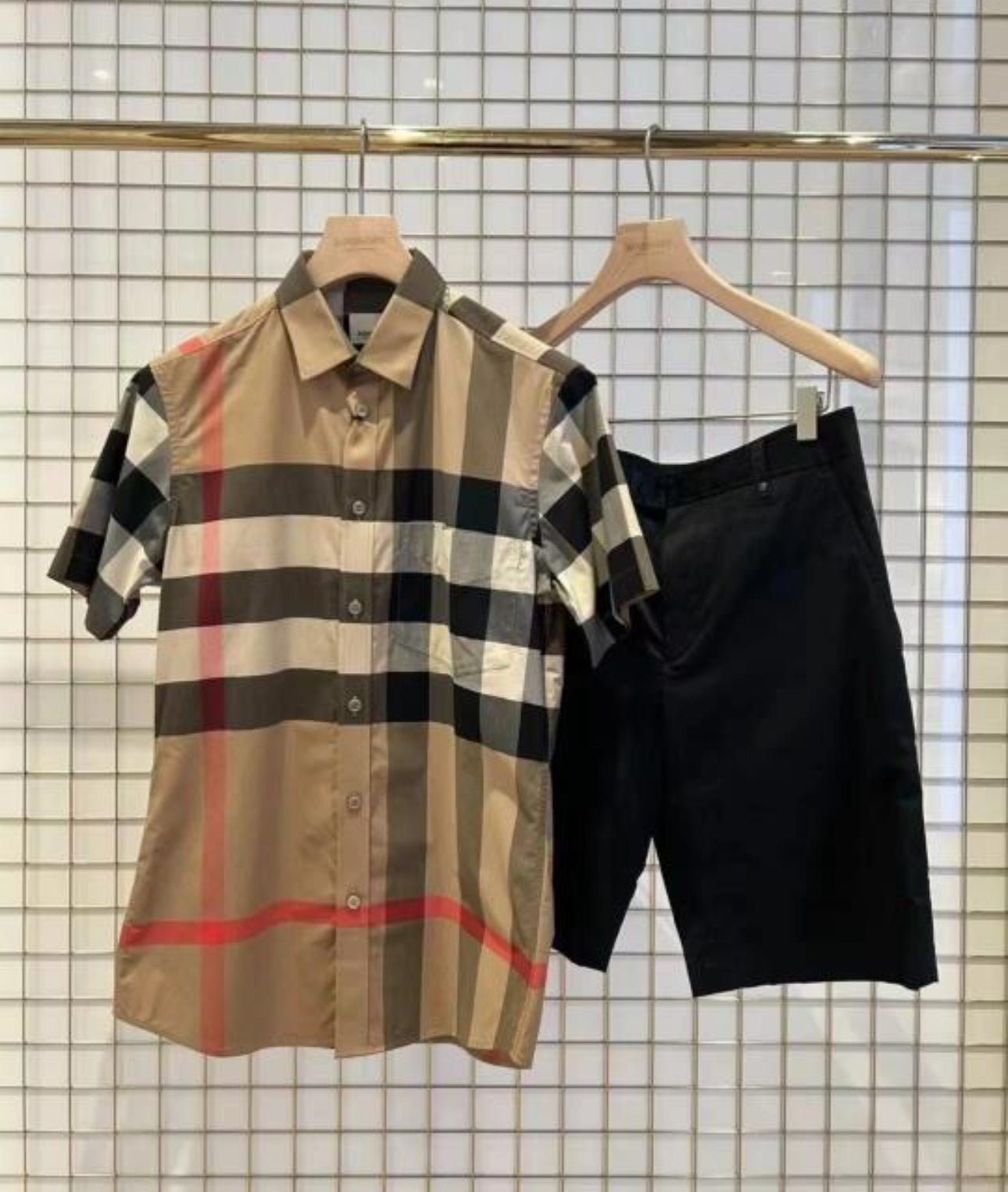 Navy Checker shirt