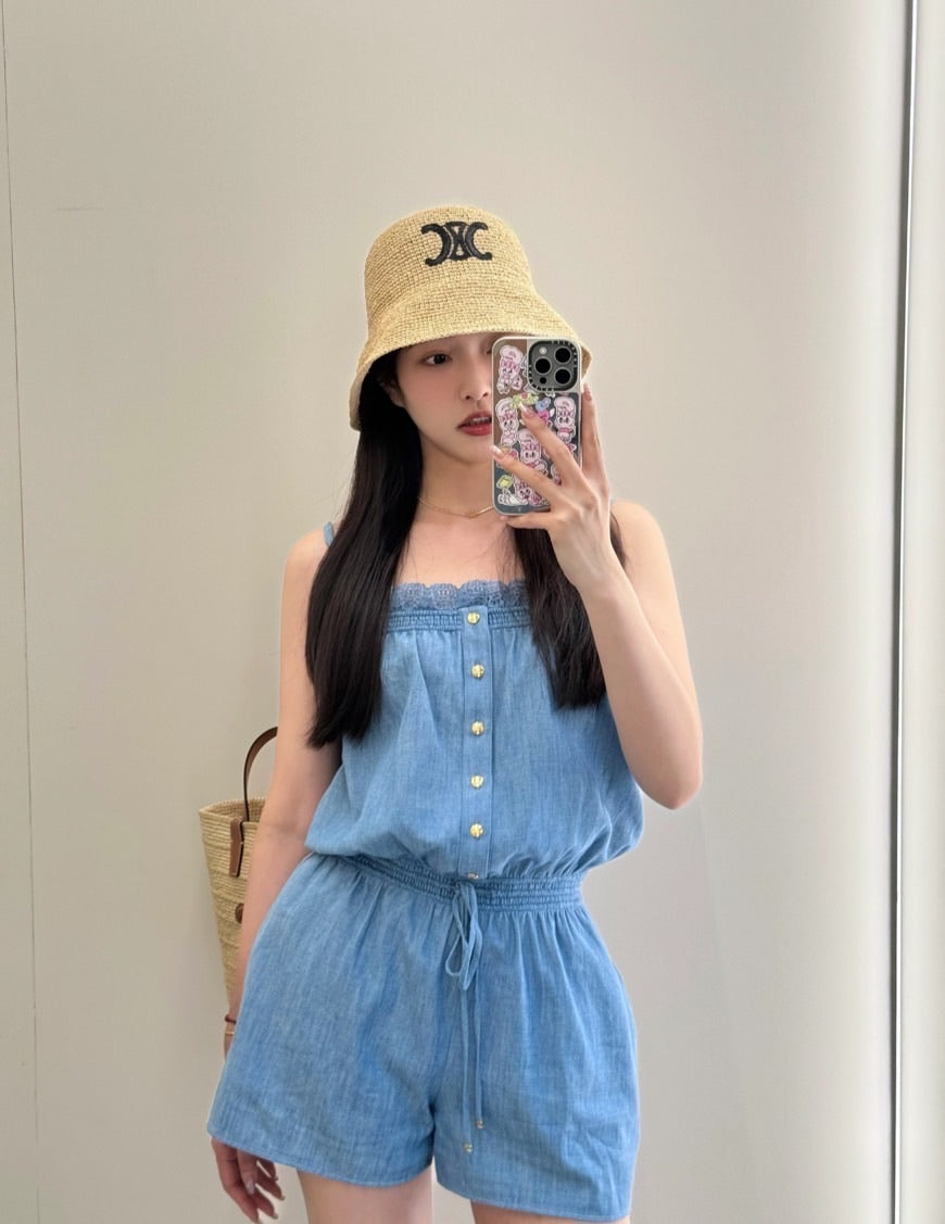 Straw Bucket Hat