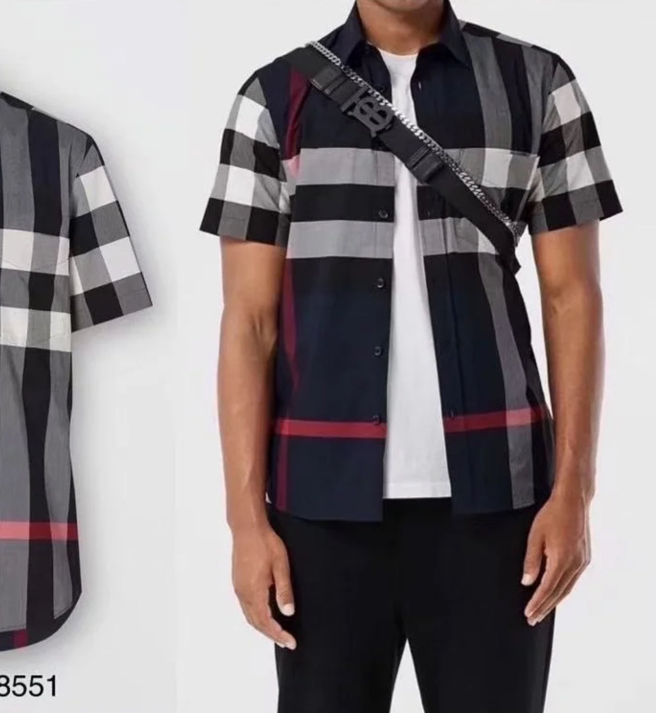 Navy Checker shirt