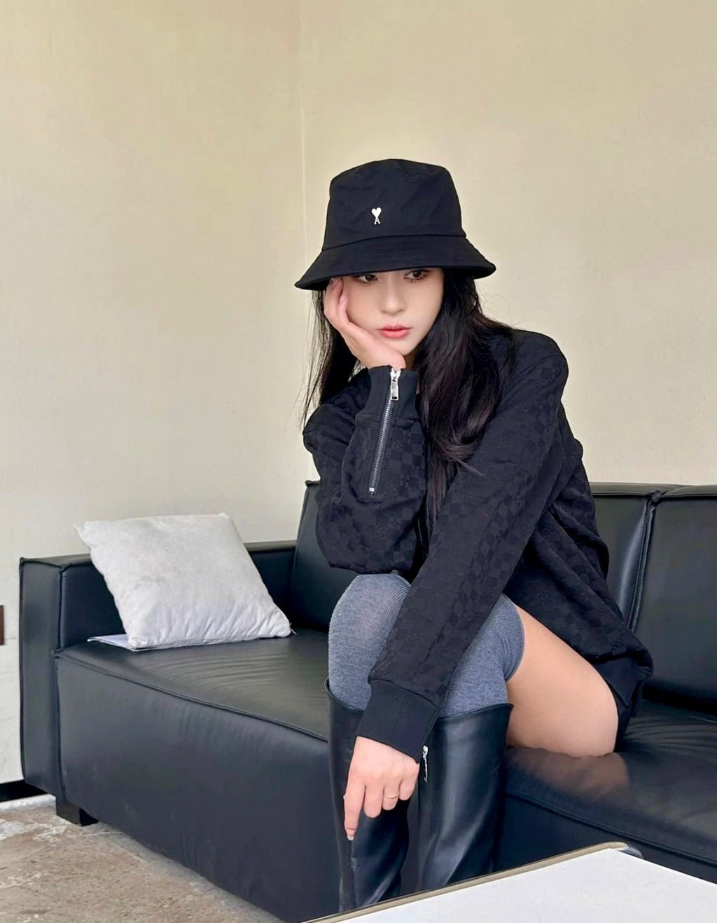 Heart Bucket hat